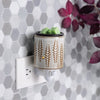 Candle Warmers Wheat & Ivory Flip Dish Pluggable Fragrance Warmer