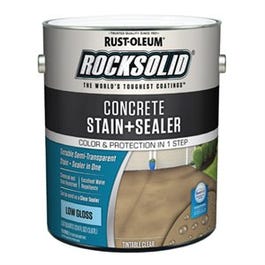 RockSolid Semi-Transparent Concrete Stain & Sealer, Low-Gloss Tint Base, Gallon