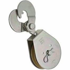 National Hardware Scissor Hook Single Pulley Zinc