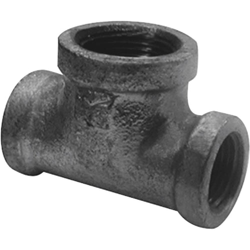 Southland 1/2 In. A x 1/2 In. B x 3/8 In. C Malleable Black Iron Reducing Tee