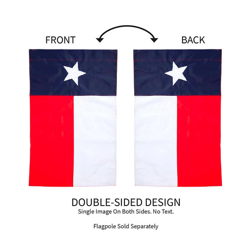 Evergreen Texas State Applique Garden Flag