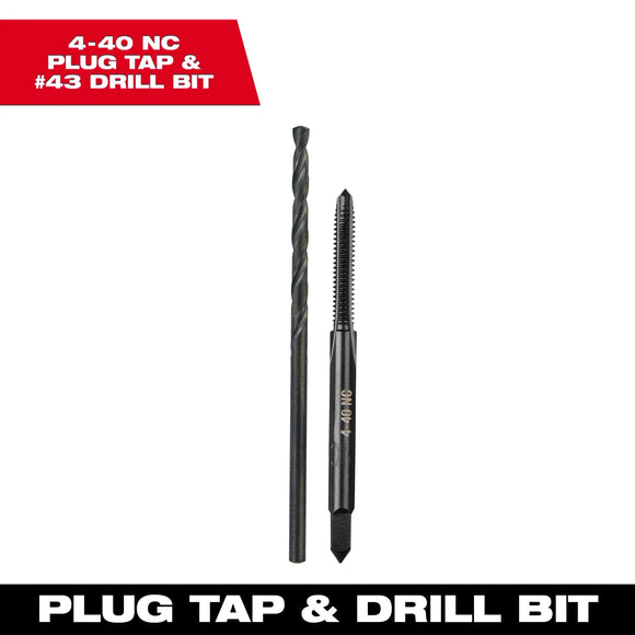 Milwaukee Straight Flute Plug Tap & Drill Bit
