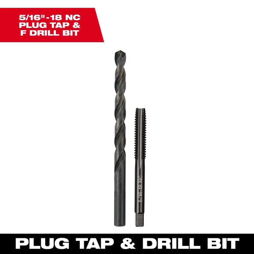 Milwaukee Straight Flute Plug Tap & Drill Bit