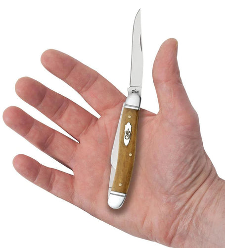 Case Knives Smooth Antique Bone Medium Stockman