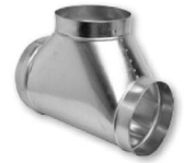 Gray Metal Products Easy Flow Style Galvanized Tee