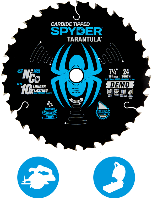 Spyder 24T Demolition Saw Blade