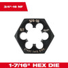 Milwaukee 1-7/16 Hex Threading Dies