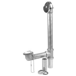 Bathtub Stopper Drain Assembly, Brass, 1.5-In. O.D. Tube