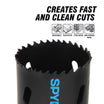 Spyderco 600093CF 3 Bi-Metal Hole Saw Rapid Core Eject™
