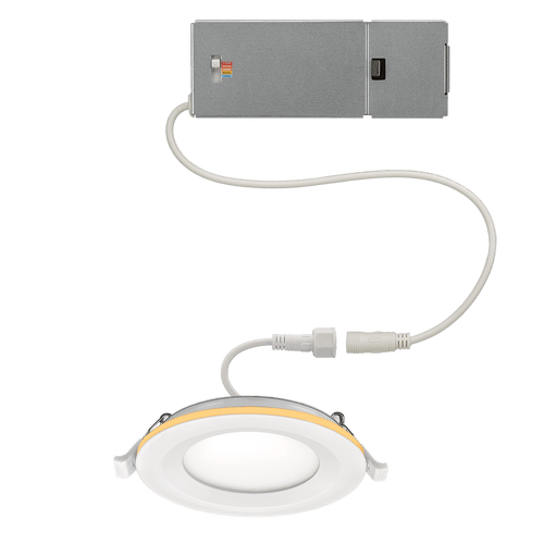 ETi Solid State Lighting 4″ LowPro Canless Direct Mount Downlight 5-CCT Color Preference® & Nightlight