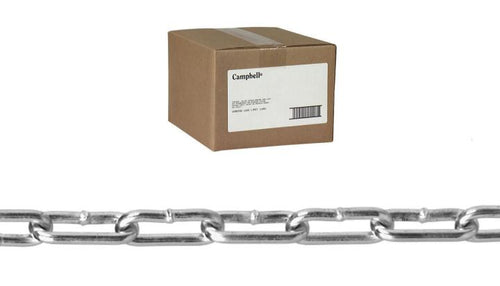 Campbell 4/0 Straight Link Coil Chain Zinc Plated