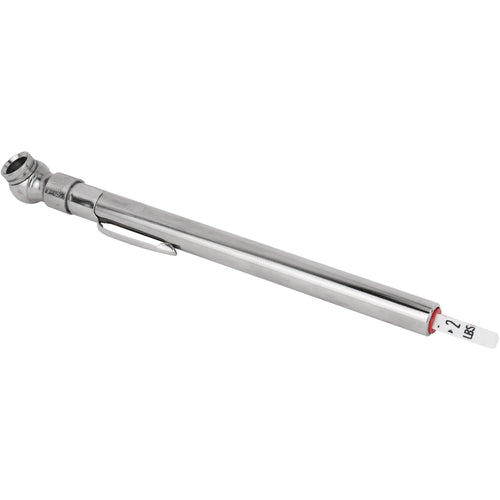 Milton® Heavy Duty Tire Pencil Gauge 2-20 PSI Single Head Air Chuck Brass Tubing Corrosion Resistant