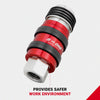 Milton 5 In ONE® Universal Coupler w/Safety Exhaust Quick-Connect 1/4 Female NPT