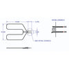 Range Kleen 7516 Broil Element GE Hotpoint RCA 3400 W 250 V