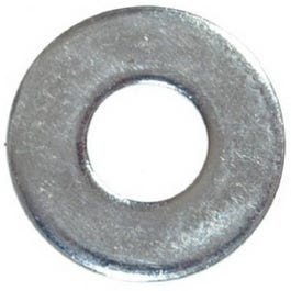 Flat Washers, Wide Pattern, Zinc-Plated Steel, 3/4-In., 5-Lbs.