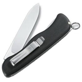 One Hand Sentinel Lockblade Clip Knife, Non Serrated