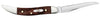 Case Smooth Brown Maple Burl Wood Small Texas Toothpick