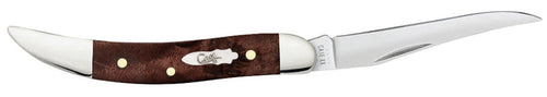 Case Smooth Brown Maple Burl Wood Small Texas Toothpick
